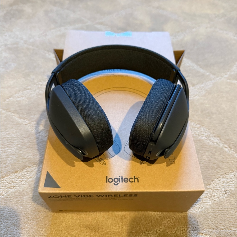 Logitech Zone Vibe Wireless Noise Canceling Bluetooth Stereo Headset